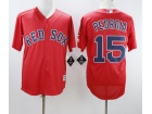 Boston Red Sox #15 Dustin Pedroia Red Cool Base Jerseys