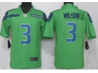 Seattle Seahawks #3 Russell Wilson Green Vapor Untouchable Limited Football Jersey