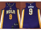 Nike New Orleans Pelicans #9 Rajon Rondo Purple City Basketball Jersey