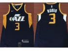 Nike Utah Jazz #3 Ricky Rubio Navy Blue Swingman Jersey