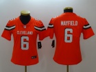 Women Cleveland Browns #6 Baker Mayfield Orange Men's Vapor Untouchable Limited Jersey