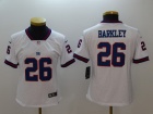 Women New York Giants #26 Saquon Barkley White Color Rush Limited Jersey