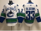 Adidas Vancouver Canucks #33 Henrik Sedin White Hockey Jersey