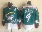 Anaheim Mighty Ducks #9 Paul Kariya Green Throwback Jersey