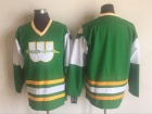 Hartford Whalers Blank Green Throwback Hockey Jersey