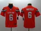 Youth Cleveland Browns #6 Baker Mayfield Orange Vapor Untouchable Limited Jersey