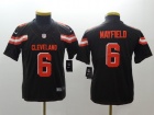 Youth Cleveland Browns #6 Baker Mayfield Brown Vapor Untouchable Limited Jersey