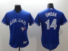 Toronto Blue Jays #14 Justin Smoak Blue Flexbase Jersey