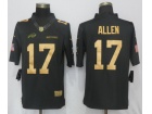 Buffalo Bills #17 Josh Allen Gold Anthracite Salute To Service Limited Jersey