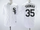 Chicago White Sox #35 Frank Thomas White Cool Base With 2005 World Series Patch Jersey