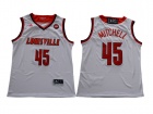 Louisville Cardinals #45 Donovan Mitchell White College Basketball Jersey