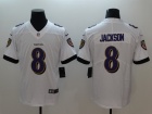 Baltimore Ravens #8 Lamar Jackson White Mens Vapor Untouchable Limited Jersey