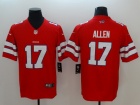 Buffalo Bills #17 Josh Allen Red Men's Vapor Untouchable Limited Jersey