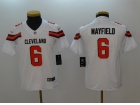 Youth Cleveland Browns #6 Baker Mayfield White Vapor Untouchable Limited Jersey