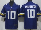 Minnesota Vikings #10 Fran Tarkenton Purple Vapor Untouchable Limited New Style Jersey