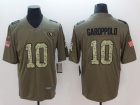 San Francisco 49ers #10 Jimmy Garoppolo Green Salute to Service Limited Jerseys