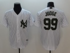 New York Yankees #99 Aaron Judge White Memorial Day Cool Base Jersey