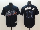 Atlanta Braves #13 Ronald Acuna Jr. Blue Cool Base Jersey