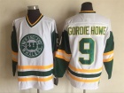 Hartford Whalers #9 Gordie Howe White Throwback Hockey Jersey