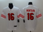 San Francisco 49ers #16 Joe Montana White Color Rush Limited Football Jersey