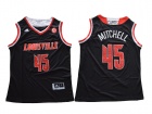 Louisville Cardinals #45 Donovan Mitchell Black College Basketball Jersey