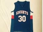 Charlotte Christian Knights #30 Stephen Curry Blue High School Basketball Jerseys