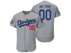 Men's Los Angeles Dodgers Road Alternate 60th Patch Flex Base Custom Jersey