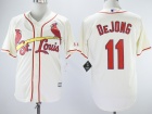 St. Louis Cardinals #11 Paul Dejong Cream Cool Base Jerseys