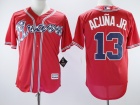 Atlanta Braves #13 Ronald Acuna Jr. Red Cool Base Jersey