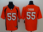 Denver Broncos #55 Bradley Chubb Orange Vapor Untouchable Limited Jerseys