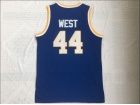 West Virginia Mountaineers 44 Jerry West Blue Basketball Jersey