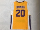 Montverde Academy Eagles #20 Ben Simmons Yellow Basketball Jersey