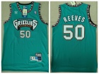 Vancouver Grizzlies #50  Bryant Reeves Teal Green Throwback Basketball Jersey