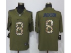 Baltimore Ravens #8 Lamar Jackson Green Salute To Service Limited Jersey