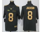 Baltimore Ravens #8 Lamar Jackson Gold Anthracite Salute To Service Limited Jersey