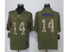 New York Jets #14 Sam Darnold Green Salute To Service Limited Jersey