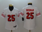 Woman San Francisco 49ers #25 Richard Sherman White Color Rush Limited Football Jersey