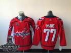 Adidas Washington Capitals #77 T.J. Oshie Red With 2018 Stanley Cup Champions Patch Hockey Jersey