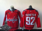 Adidas Washington Capitals #92 Evgeny Kuznetsov Red 2018 Stanley Cup Champions Patch Hockey Jersey