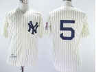 New York Yankees #5 Joe DiMaggio Cream 1939 Throbwack Jersey