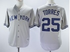 New York Yankees #25 Gleyber Torres Grey Cool Base Jersey