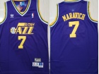 Utah Jazz #7 Pete Maravich Purple Throwback Jersey