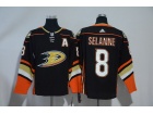 Adidas Anaheim Mighty Ducks #8 Teemu Selanne Black Hockey Jersey