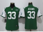 Womens New York Jets #33 Jamal Adams Green Vapor Untouchable Limited Jersey