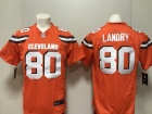 Cleveland Browns #80 Jarvis Landry Orange Men's Vapor Untouchable Limited Jersey