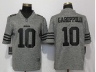 San Francisco 49ers #10 Jimmy Garoppolo Dark Gridiron Gray Limited Jersey