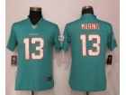 Women Miami Dolphins #13 Dan Marino Green Vapor Untouchable Limited Jersey