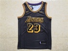 Nike Los Angeles Lakers #23 LeBron James Black Basketball Jersey