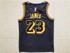 Nike Los Angeles Lakers #23 LeBron James Black Basketball Jersey