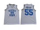 Memphis State #55 William Wright White College Basketball Jersey